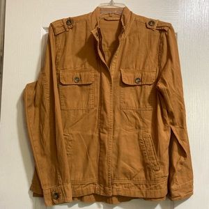 Mustard yellow military style jacket